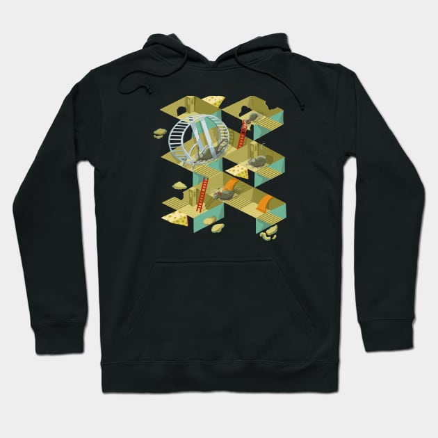 Escher’s Mousetrap Hoodie by BullShirtCo